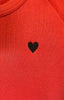 french terry heart tahoe love. crewneck