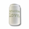 truckee love. etched can glass