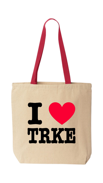 I ❤️ TRKE tote bag