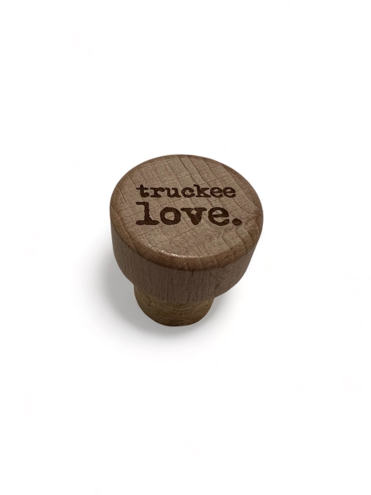 truckee love. bottle stopper