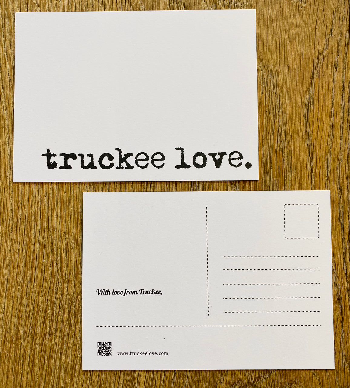 truckee love. postcard