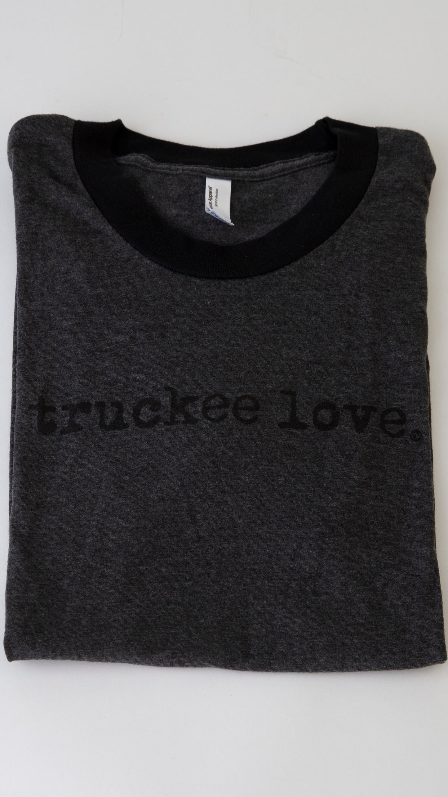 T Shirt-Ringer-truckee love.