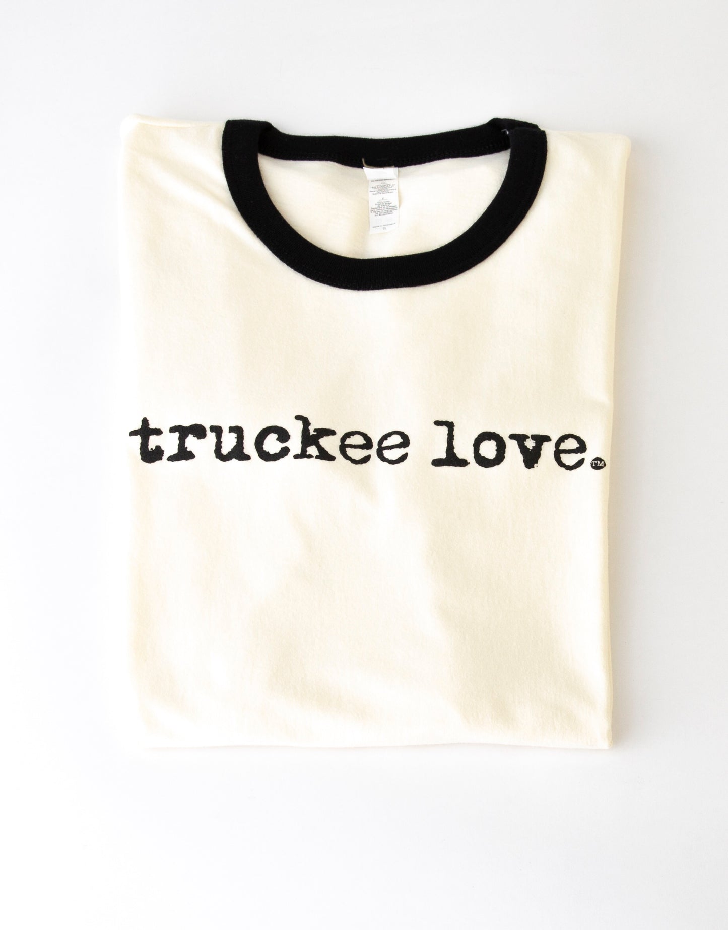 T Shirt-Ringer-truckee love.